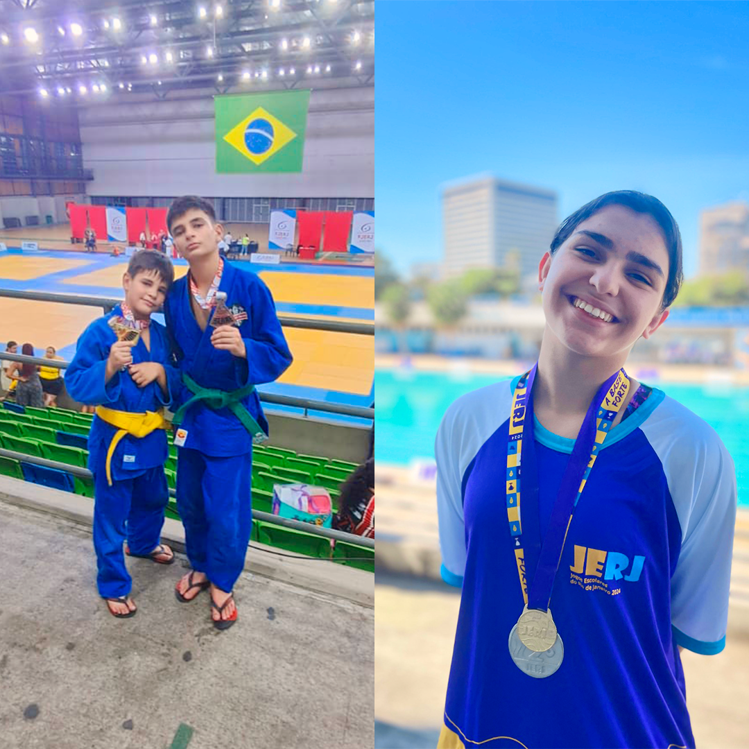 Estudantes do CAUCP se destacam em competições de natação e judô no Rio de Janeiro