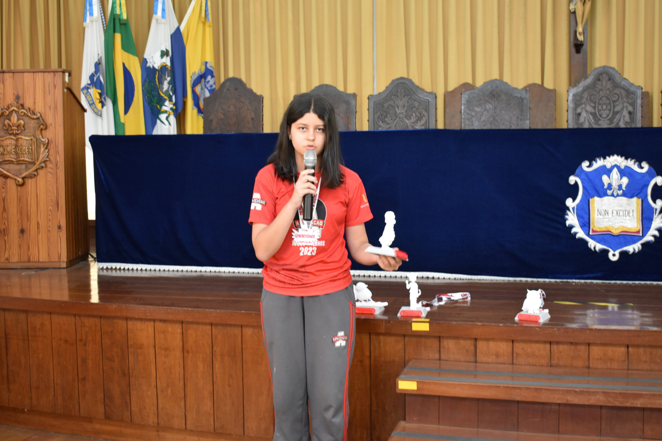 CAUCP premia com medalha estudantes criadores de mascotes do projeto Virtudes